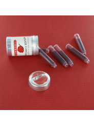 Cartouches d'encre J. Herbin® Rouge Caroubier Boite de 6