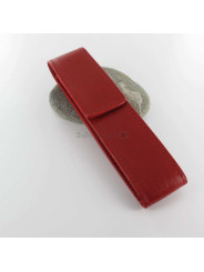 Etui à Stylo Cuir Oberthur® Birmingham Carmin (1 Stylo)