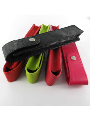 Etui à Stylo Cuir Oberthur® Lady Vert Pomme (1 Stylo)