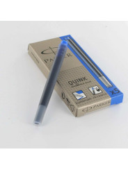 Cartouches Bleues effaçables Parker Quink- Boite de 5