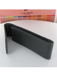 Etui Cuir Laurige® Gris 2 Stylos Aimanté