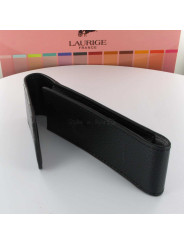 Etui Cuir Laurige® Noir 2 Stylos Aimanté