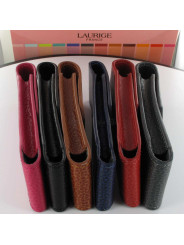 Etui Cuir Laurige® Noir 2 Stylos Aimanté