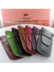 Etui Cuir Laurige® Noir 2 Stylos