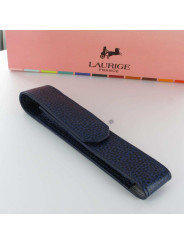 Etui Cuir Laurige® Marine 1 Stylo Aimanté