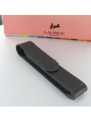 Etui Cuir Laurige® Gris 1 Stylo Aimanté