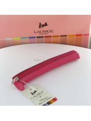 Etui-Trousse Cuir Laurige® Fuchsia