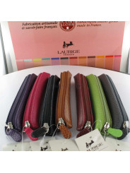 Etui-Trousse Cuir Laurige® Fuchsia