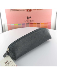 Trousse Cuir Laurige® Grise