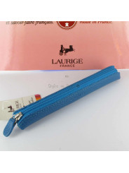 Etui-Trousse Cuir Laurige® Turquoise