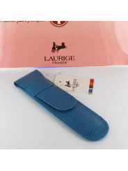 Etui Cuir Laurige® Turquoise 1 Stylo