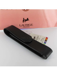 Etui Cuir Laurige® Noir 1 Stylo Aimanté