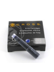 Cartouches d'encre Cross® Bleu-Noir (étui de 6)