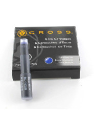 Cartouches d'encre Cross® Bleu-Noir (étui de 6)