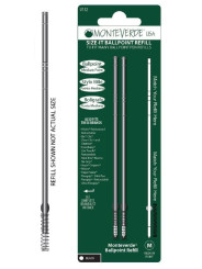 Lot de 2 Recharges Bille Pincée Noire Universelle Monteverde (produit générique)