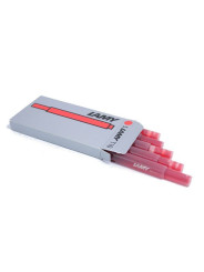 CARTOUCHE D'ENCRE ROUGE LAMY (T 10) Boite de 5.
