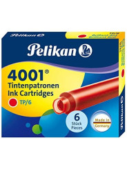 Cartouches Rouge boite de 6 Pelikan® standard