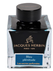 Flacon d'encre parfumée 50 ml  J. Herbin® Prestige Bleu Plénitude