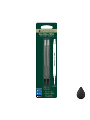 Lot de 2 Recharges Roller Noire compatible Sheaffer® Monteverde® générique