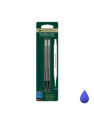 Lot de 2 Recharges Roller Bleue compatible Sheaffer® Monteverde® générique