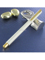 Plume Moyenne Faber Castell® "NEO" Slim Marshmallow Doré