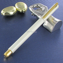 Plume Moyenne Faber Castell® "NEO" Slim Marshmallow Doré