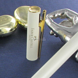 Plume Moyenne Faber Castell® "NEO" Slim Marshmallow Doré