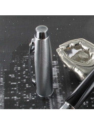 Stylo Plume (fine) Sheaffer® "Serie 100" Laqué Noir Chromé Brossé