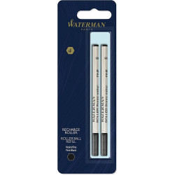 Lot de 2 Recharges Rollers Noires Waterman®