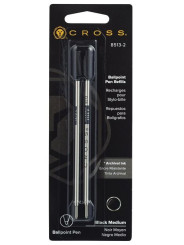 Recharges de Stylos Billes Cross® Noir (Medium) Lot de 2