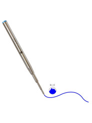 Pack de 2 Recharges BILLE BLEUE MOYENNE 0,7 mm (recharge générique/compatible) pour stylos MB.