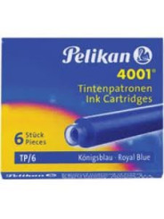 Cartouches Bleues effaçables standards Pelikan® - Boite de 6
