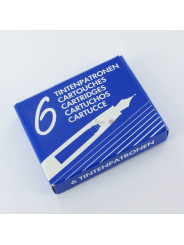 Cartouches Bleues effaçables standards  - Boite de 6